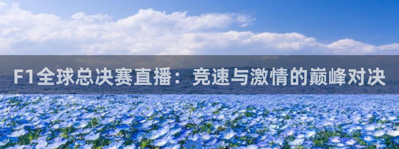 足球直播360：F1全球总决赛直播：竞速与激情的巅峰对决